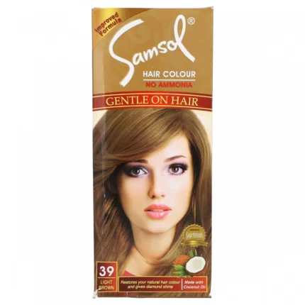 SAMSOL HAIR COLOR 39 LIGHT BROWN MEDIUM