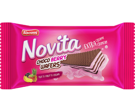 BISCONI NOVITA CHOCO BERRY WAFERS Rs.40/-
