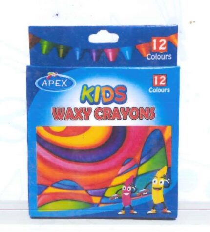 Apex Kids Wax Crayons 12 pcs Half Colour