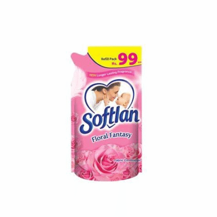 Softlan Floral Pouch Pink 425ml