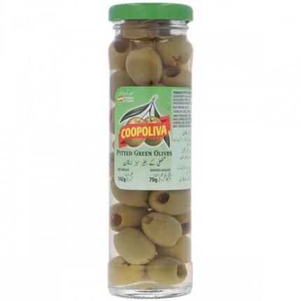 COOPOLIVA GREEN OLIVES 70GM