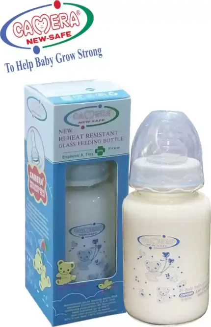 Camera Hi heat Resistant Glass Feeding Bottle 120ml