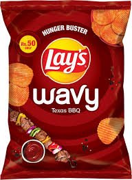 Lays Wavy Texas & amp Bbq Flavour Rs.50