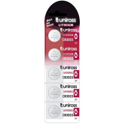 Unicross Lithium Coin Cr 2025 5pcs