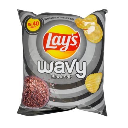 Lays Wavy Black Salt Rs: 40