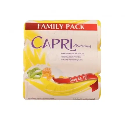Capri Moisturizing Honey & Milk 3 In 1 Family Pack 120gm