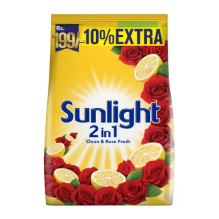 Sunlight Rose Detergent Powder 850 Gm