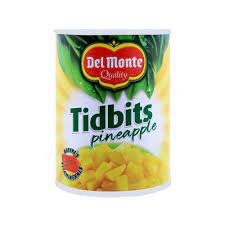 Del Monte Tidbits Pineapple 576g