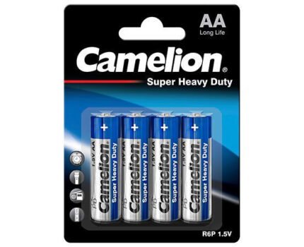Camelion Pack of 4 PCS Super Heavy Batteries AA R06 (CELL)