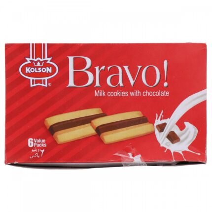 Kolson Bravo Cookies Biscuit Half Roll box