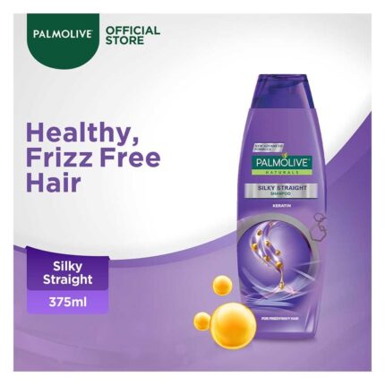 Palmolive Silky Straight Shampoo Keratin 375ml