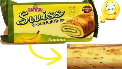 swiss roll cake banana