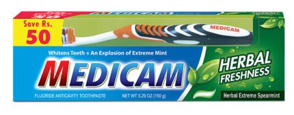 Medicam Herbal Toothpaste Brush Pack 75gm