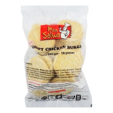 Mon Salwa Crispy Burger Patty Poly Bag 18 Pcs