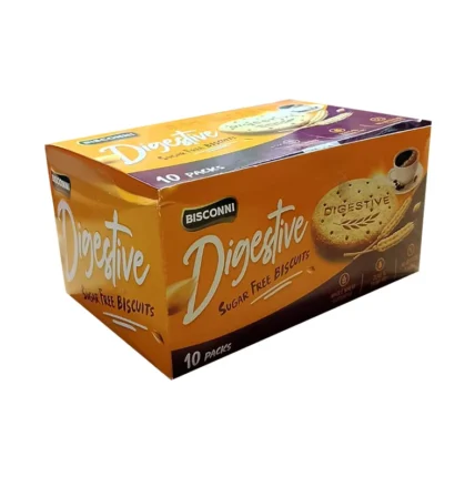 Bisconni Digestive Sugar Free Biscuits Box 10pcs Pack
