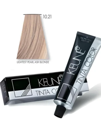 KEUNE TINTA COLOR 10.21 LIGHTEST PEARL ASH BLONDE