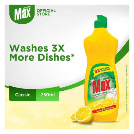 Lemon Max Dishwash Liquid With Lemon Juice 750ml