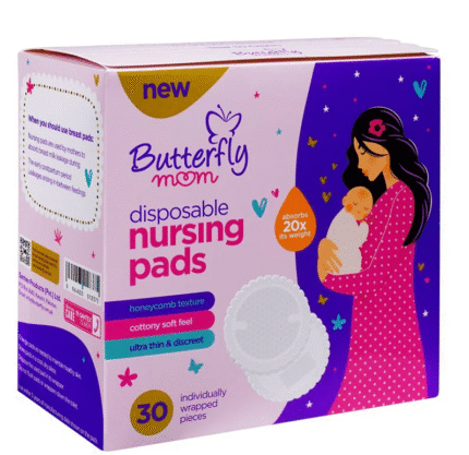 Butterfly Mom Disposable Nursing Pads 30s