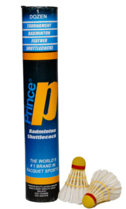 PRINCE FEATHER BADMINTON RACKET SHUTTLE COCK (SINGLE)
