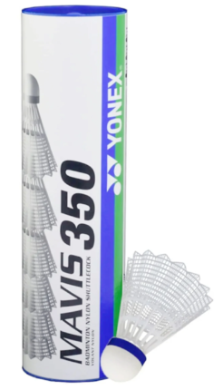 YONEX Badminton Shuttlecock - Mavis 350 Nylon 1PC White