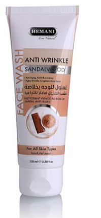 HEMANI ANTI WRINKLE SANDALWOOD FACE WASH 100ML