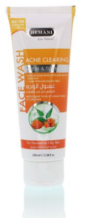 HEMANI ACNE CLEARING NEEM & TURMERIC FACE WASH 100ML