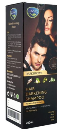 LUVVEL HAIR DARKENING SHAMPOO ( DARK BROWN )