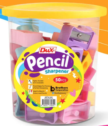 DUX PENCIL SHARPENERS JAR 50PCS