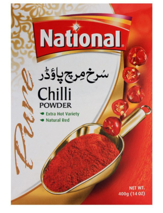 NATIONAL CHILLI POWDER 400 GM