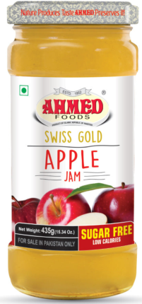 AHMED FOOD SUGER FREE APPLE JAM 435GM