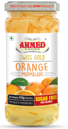 AHMED FOOD SUGER FREE ORANGE JAM 435GM
