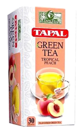 TAPAL TROPICAL PEACH 45G 30 FLAVOURED TEA BAG